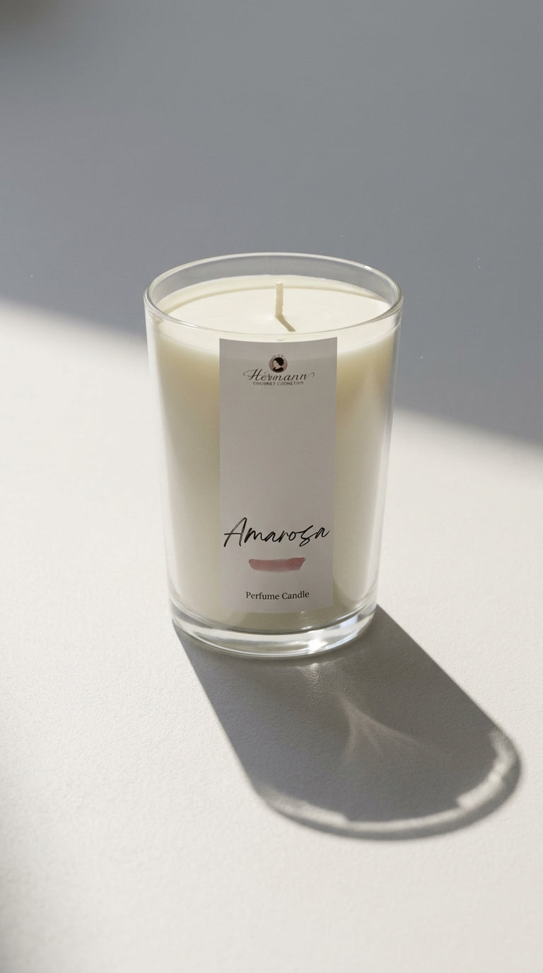 Amarosa Lefkarose Candle 500ml