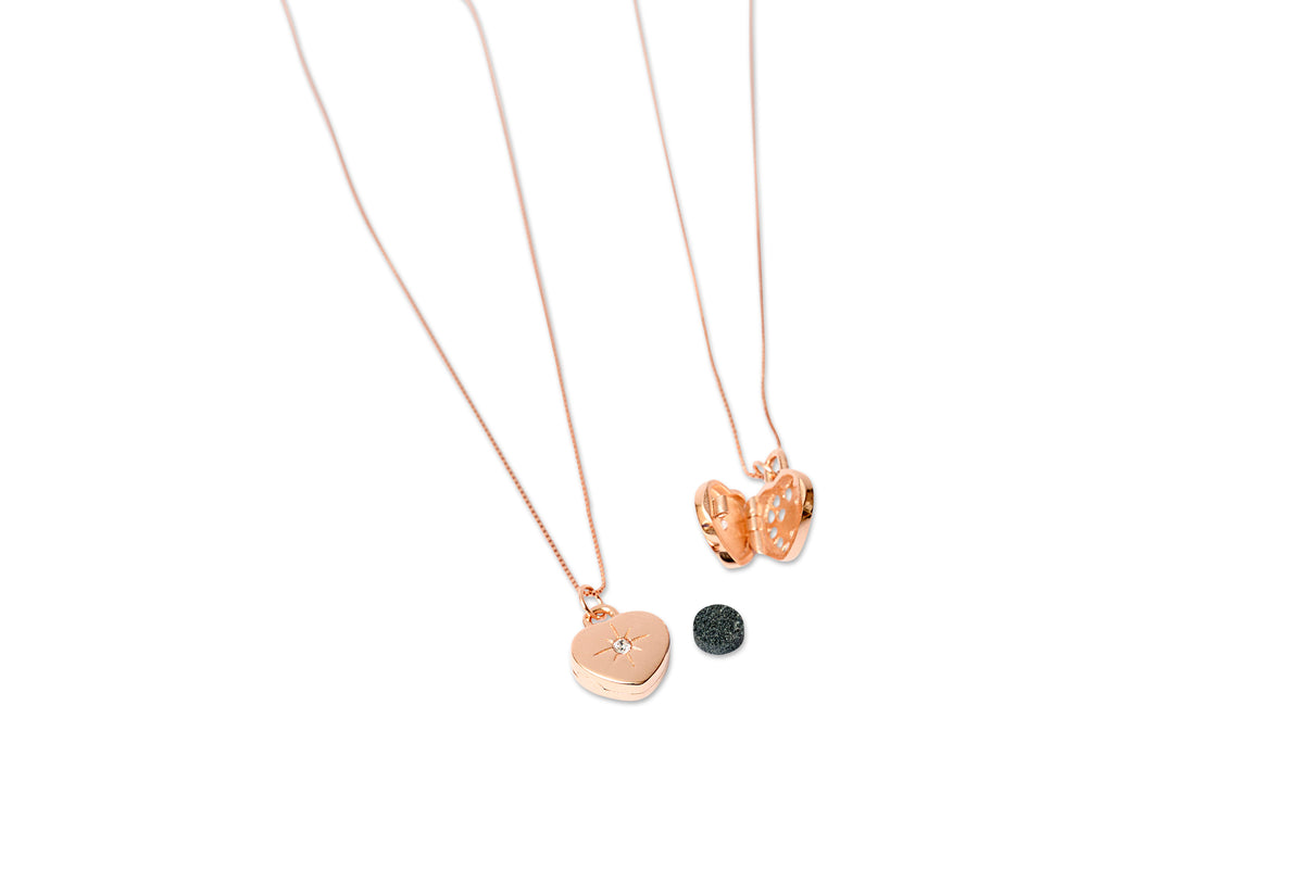 Love is Precious - Heart Necklace in Rose Gold - Hermann Gourmet Cosmetics