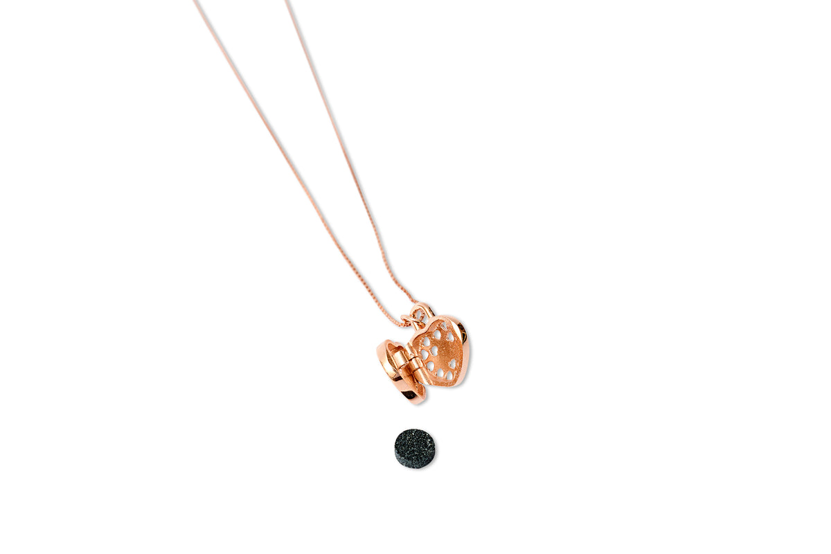Love is Precious - Heart Necklace in Rose Gold - Hermann Gourmet Cosmetics