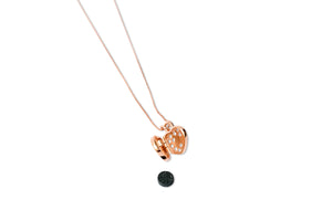 Love is Precious - Heart Necklace in Rose Gold