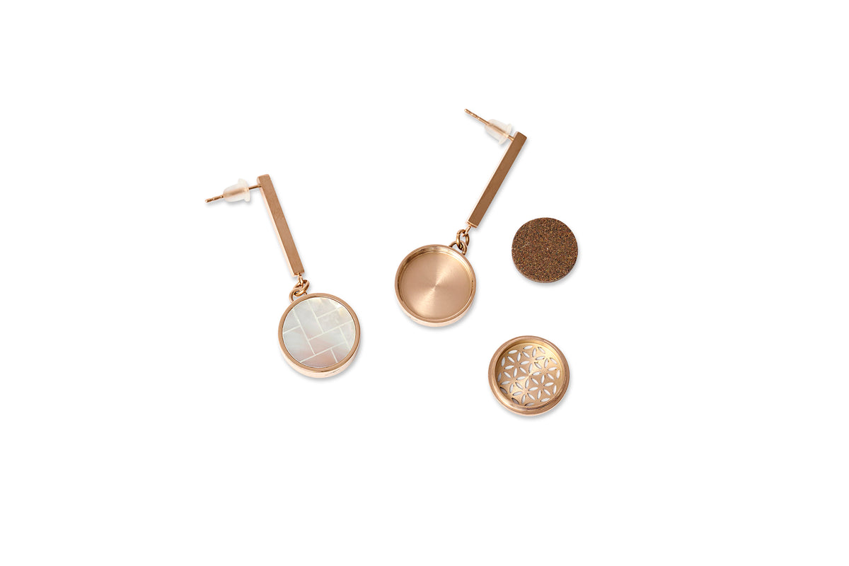Love is Precious - Earrings in Rose Gold - Hermann Gourmet Cosmetics