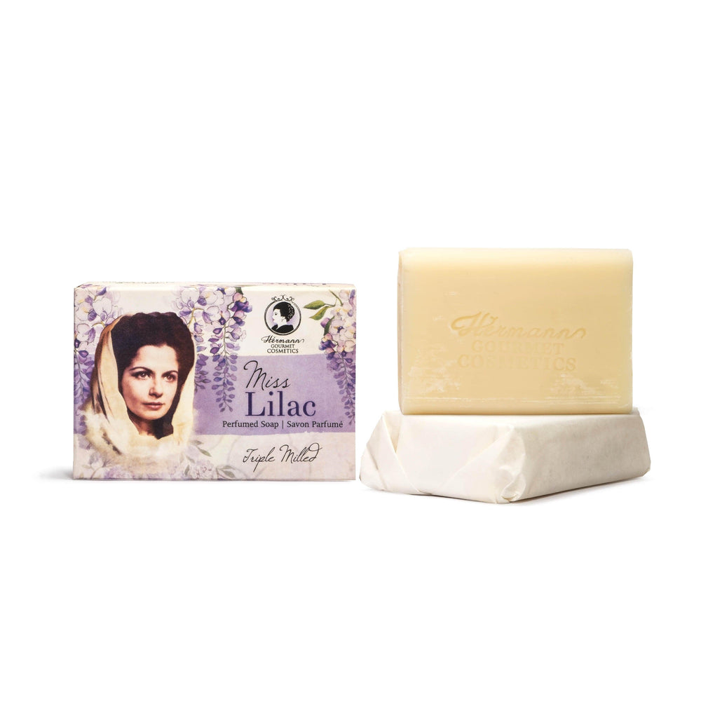 
            
                Load image into Gallery viewer, Miss Lilac Luxury Perfume Soap - Hermann Gourmet Cosmetics
            
        
